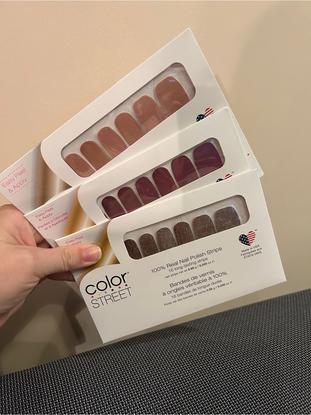 NWT Color Street Nails Brown Sets